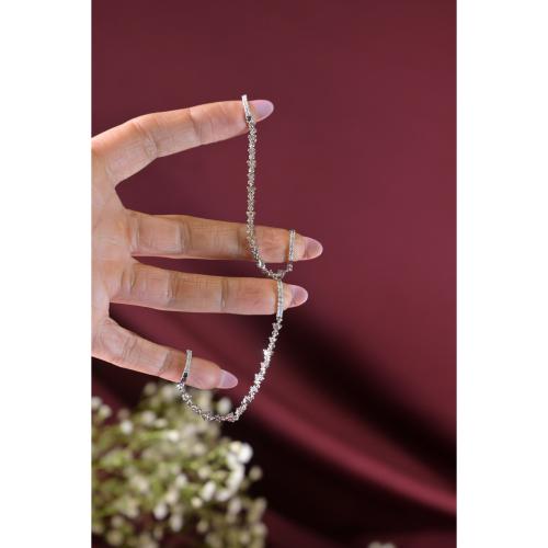 Ruhani Silver-Tone Ear Cuff Earrings