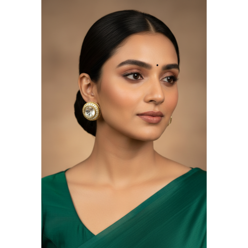 Lilavati Circular Polki Earrings