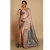 Rose Gold Cream Pure Kosa Tussar Silk Saree &ndash; Handmade Chhattisgarh Handloom with Rich Pallu &amp; Alfi Tilfi Work | The Crazylooms