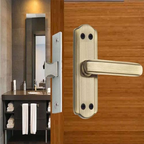Mortise Bathroom Handle Set, Antique Brass Finish, 5 Inch (ZBL+S701BAB)