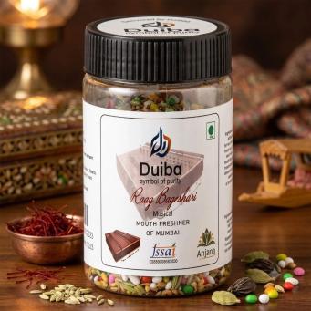 Duiba Raag Bageshwari mouth freshener jar 125g with aromatic mukhwas blend and refreshing taste