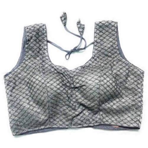 Women’s Silver Round Neck Blouse