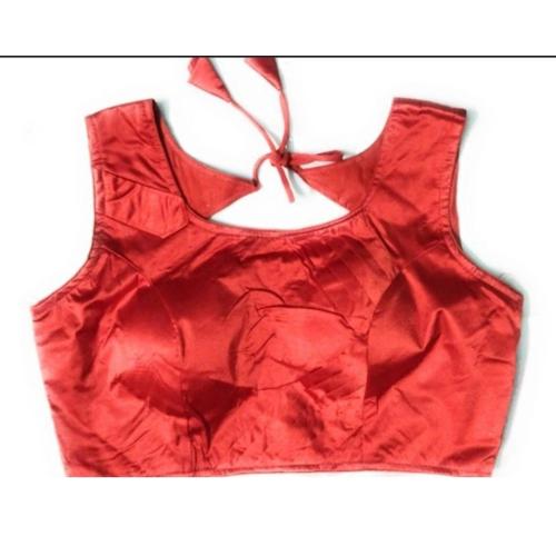 Women’s Red U-Neck Blouse