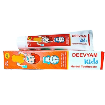 deevyam kids herbal toothpaste bubblegum flavour pack 1