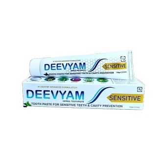 deevyam herbal sensitivity toothpaste pack of 2 with suryakshara