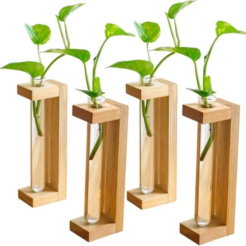 Wooden Plant Container Set (Pack of 4)