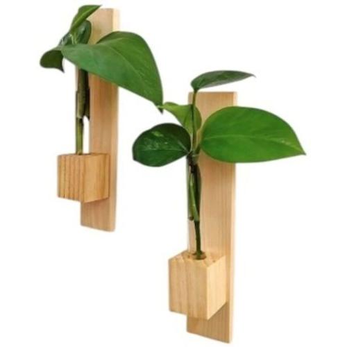Wooden Indoor Planter Set