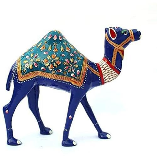 Decorative Blue Plastic Camel Showpiece