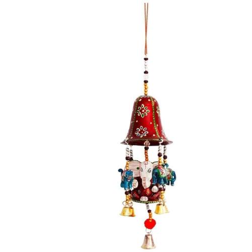 Handcrafted Bell Ganesha Door Hanging Showpiece