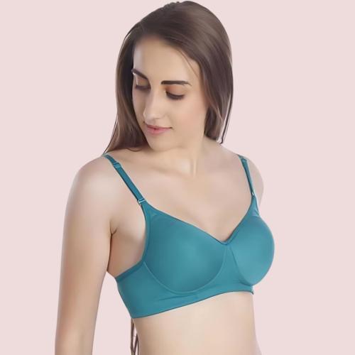 Full Coverage Lightly Padded Blue Bra