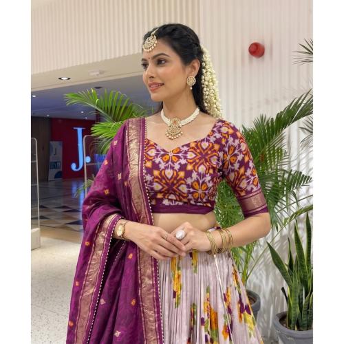Navratri Special Patola Print Lehenga Choli