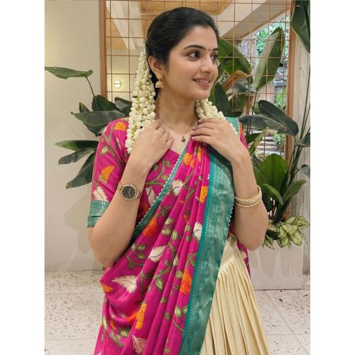 Dola Silk Designer Kalamkari Print Lehenga Choli