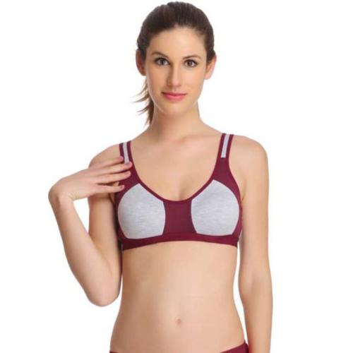 Women’s Medium-Impact Non-Padded Sports Bra – Pack of 3