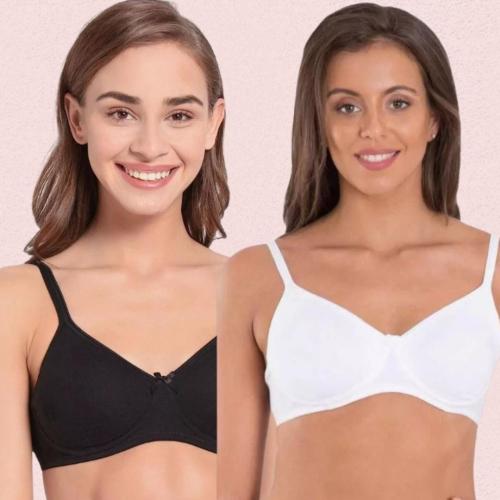 Women’s Lightweight Non-Wired Cotton Bra – Pack of 2