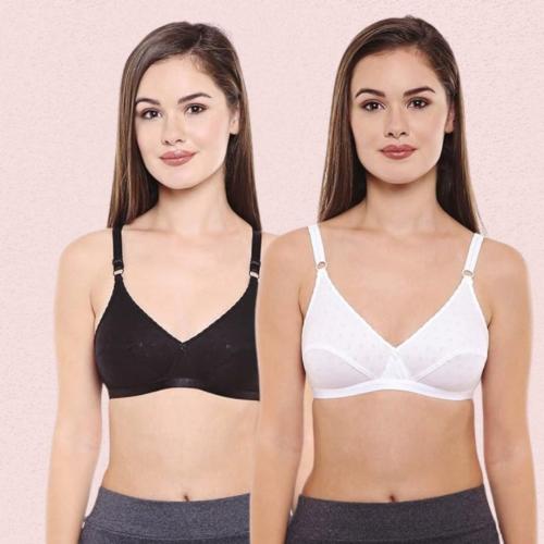 Women’s Classic Cotton Regular Bra – Pack of 2