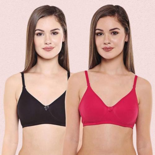 Women’s Cotton Non-Padded Seamless Bra – Pack of 2