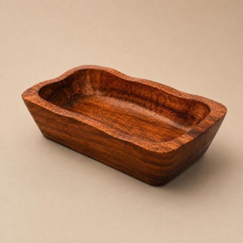 Handcrafted Wooden Dough Bowl – Rustic Farmhouse Decorative Bowl for Kitchen & Home Decor