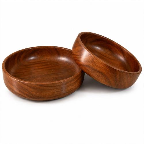 Handcrafted Sheesham Wood Bowl Set of 2     
