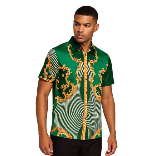  Printed Designer Shirt | Green 