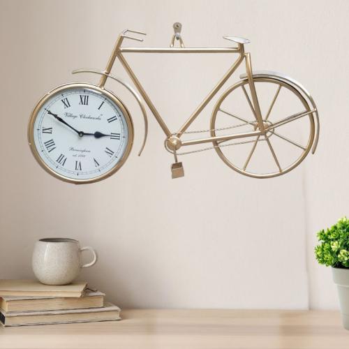 Vintage Bicycle Wall Clock for Living Room Décor