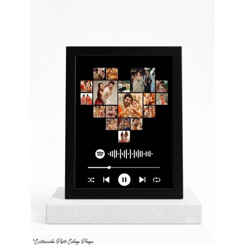 Personalized Spotify Photo Frame – A5, Black/White