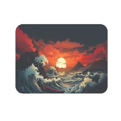 Japanese Great Wave Art Mouse Pad