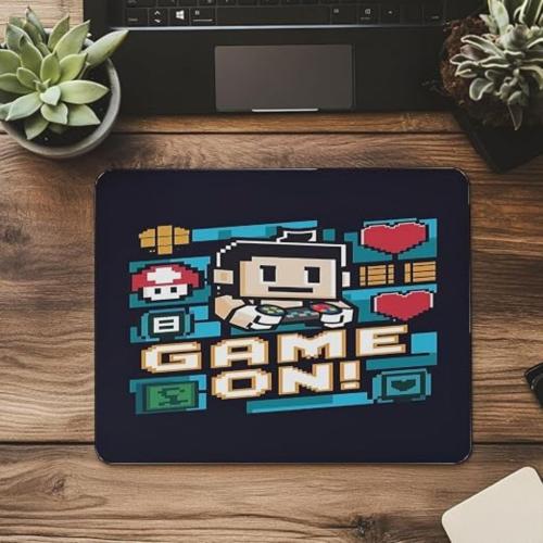 Gaming Mouse Pad – Pixel Art Design – Non-Slip Rubber Base