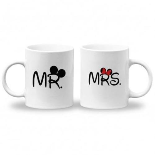 Premium Mr and Mrs Coffee Mug Set, White