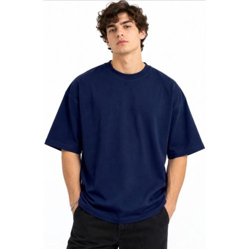 Men's Cotton Round Neck Oversized T-Shirt