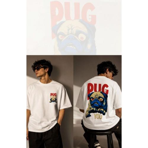 Men Off White Graphic Print Oversized Cotton T-Shirt