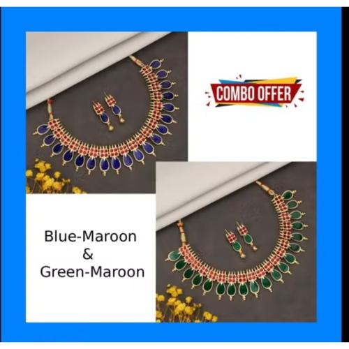 Choker Necklace Jewellery Combo Set for Women and Girls