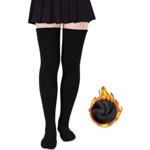 Women's Thigh High Cable Knit Socks