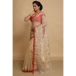 Beige Phulia Handloom Jamdani Saree for Women