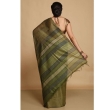 Elegant green pure Kosa silk saree with handcrafted weaving and traditional handloom design
