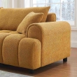 Modern orange fabric sofa for home interiors