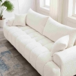 Modern cream fabric sofa for home interiors