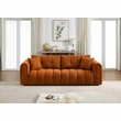 The Furnishery luxury upholstered sofa in orange