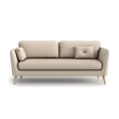 The Furnishery Agustin off brown fabric sofa