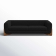 Modern black fabric sofa for living room