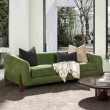 The Furnishery Amla 90.5 3 seater fabric sofa