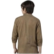 Men's Solid Brown Cotton Shirt