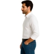 Men's Solid White Cotton Shirt