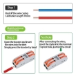 Push wire joint connector for wiring