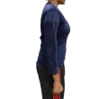 premium quality wool t-shirt for women navy blue cozy winter wear