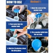instant vehicle glass cleaning tablets individually packed for windshield cleaning