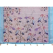 Woman wearing elegant floral linen cotton saree GG-102