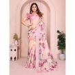 tajoo elegant linen cotton saree blooming floral design gg103 stylish ethnic wear