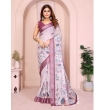 tajoo elegant linen cotton saree with floral motifs gg105 stylish ethnic wear