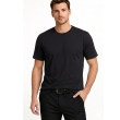 BDS black polyester sports t-shirt for men gym and workout wear