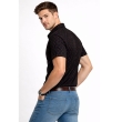 Men black printed shirt with red pattern casual wear